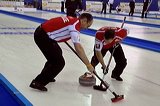 Switzerland vs. Germany, Score - 3:7, European Curling Championship 2006, Eishalle St. Jakob (Joggeli), Basel, Switzerland, Indoor, Curling, Sport