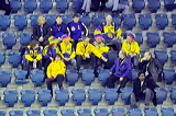 Fans supporting the Swedish Team,  , European Curling Championship 2006, Eishalle St. Jakob (Joggeli), Basel, Switzerland, Indoor, Curling, Sport