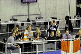 Fan supporting the Danish Team,  , European Curling Championship 2006, Eishalle St. Jakob (Joggeli), Basel, Switzerland, Indoor, Curling, Sport