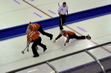Denmark vs. France, Score - 5:6, European Curling Championship 2006, Eishalle St. Jakob (Joggeli), Basel, Switzerland, Indoor, Curling, Sport