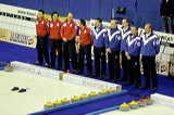 Mens final: Switzerland vs. Scottland, Team Presentation, European Curling Championship 2006, Eishalle St. Jakob (Joggeli), Basel, Switzerland, Indoor, Curling, Sport