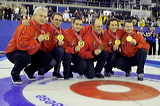 Swiss Team has won the mens final,  , European Curling Championship 2006, Eishalle St. Jakob (Joggeli), Basel, Switzerland, Indoor, Curling, Sport