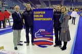 Malcolm Richardson and Members of the ECC,  , European Curling Championship 2006, Eishalle St. Jakob (Joggeli), Basel, Switzerland, Indoor, Curling, Sport