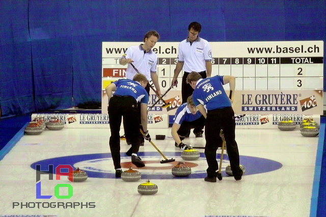 Finnland vs. Norway, Score - 5:6, European Curling Championship 2006, Basel, Switzerland, Indoor, Curling, Sport, img22258.jpg