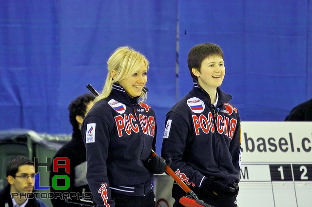 Ladies final: Russia vs. Italy, Score - 9:4, European Curling Championship 2006, Basel, Switzerland, Indoor, Curling, Sport, img23076.jpg