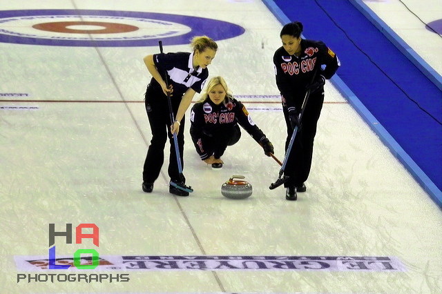 Ladies final: Russia vs. Italy, Score - 9:4, European Curling Championship 2006, Basel, Switzerland, Indoor, Curling, Sport, img23122.jpg