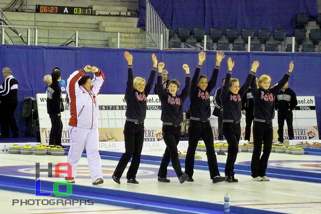 Russian Team has won the ladies final (9:4),  , European Curling Championship 2006, Basel, Switzerland, Indoor, Curling, Sport, img23182.jpg