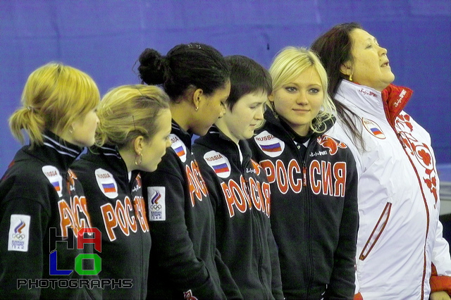 Russian Team has won the ladies final (9:4),  , European Curling Championship 2006, Basel, Switzerland, Indoor, Curling, Sport, img23187.jpg