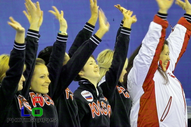 Russian Team has won the ladies final (9:4),  , European Curling Championship 2006, Basel, Switzerland, Indoor, Curling, Sport, img23189.jpg