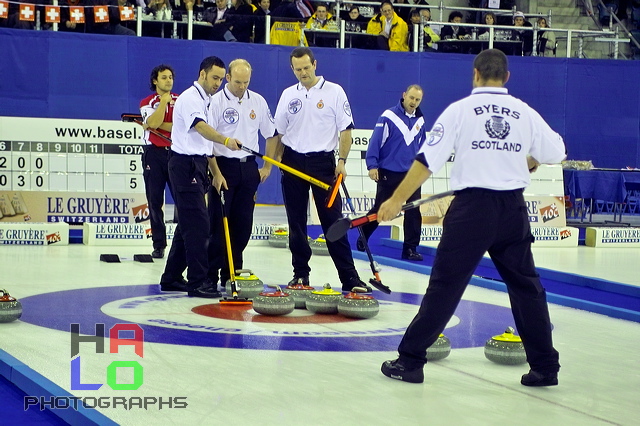 Mens final: Switzerland vs. Scottland, Score - 7:6, European Curling Championship 2006, Basel, Switzerland, Indoor, Curling, Sport, img23459.jpg
