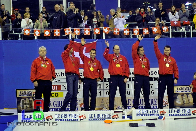 Swiss Team has won the mens final,  , European Curling Championship 2006, Basel, Switzerland, Indoor, Curling, Sport, img23555.jpg
