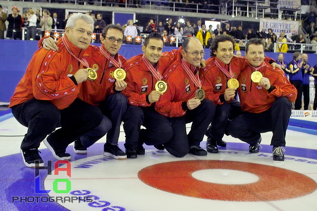 Swiss Team has won the mens final,  , European Curling Championship 2006, Basel, Switzerland, Indoor, Curling, Sport, img23562.jpg
