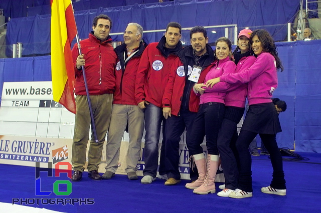 The Spanish Delegation,  , European Curling Championship 2006, Basel, Switzerland, Indoor, Curling, Sport, img23583.jpg