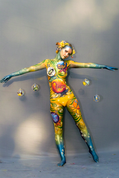 2007, Body Art, Bodypainting, Festival, In the year 2525, Jahr, Jahreszeit, Menschen und Aktivitäten, Sommer, Veranstaltung, WBF 2007