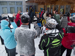 Curling, Engadin, Giandaplatta, Graubünden, Sils, Sport, Switzerland, Winter, 1. Skipmeeting