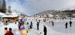 Curling, Engadin, Giandaplatta, Graubünden, Sils, Sport, Switzerland, Winter, indexpage, Spiel Impressionen am 1. Spieltag