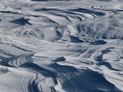 Snowdrift Formations, Ice waves Abstract Formation, Engadin, Golfcourse, Graubünden, Sils / Segl, Sils/Segl Baselgia, Snow, Switzerland, Waves of Ice, Winter