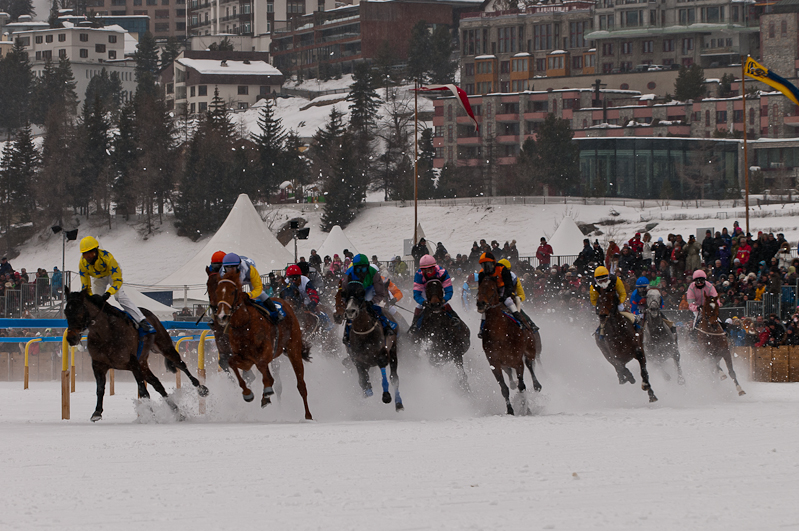 Gübelin 73. Grosser Preis von St. Moritz,  Graubünden, Horse Race, Snow, Sport, St. Moritz, Switzerland, White Turf, Winter