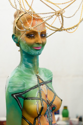 Body Painting, World Body Painting Festival 2013, Theme: Holy Geometry, Competition: Brush and Sponge / Artist: Einat Dan