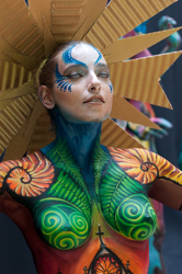 Body Painting, World Body Painting Festival 2013, Theme: Holy Geometry, Competition: Brush and Sponge / Artist: Rose François