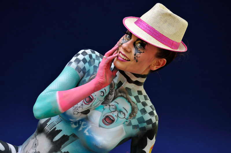 Body Painting, Body Art, Airbrush / Pre-Selection / Artist: Peter Tronser, Germany