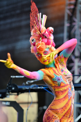 Body Painting, Body Art, on stage, Brush and Sponge / Pre-Selection / Artist: Marilena Censi, Italy