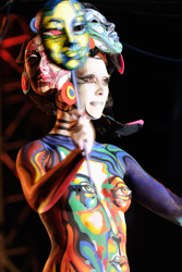 Body Painting, Body Art, on stage, Brush and Sponge / Pre-Selection / Artist: Corinne Perez, Spain
