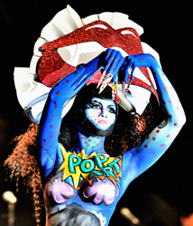Body Painting, Body Art, on stage, Brush and Sponge / Pre-Selection / Artist: Irene Sanchez, Spain