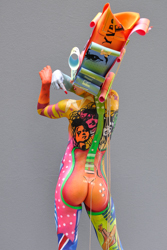 Body Painting, Body Art, The Beatles' Guitar, Amateur Award / Brush and Sponge / Artist: Maurizio Fruzzetti, Italy