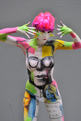 Body Painting, Body Art, Airbrush / Pre-Selection / Artist: Benoit STEEK Bottala, Guadeloupe