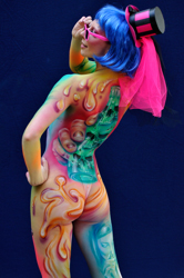 Body Painting, Body Art, Airbrush / Pre-Selection / Artist: Kerstin Bülow, Germany