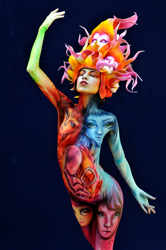 Body Painting, Body Art, Airbrush / Pre-Selection / Artist: Alex Hansen, Brasil