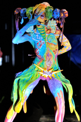 Body Painting, Body Art, on stage, Special Effects Bodypainting / Pre-Selection / Artist: Benedetta Carugati, Italy