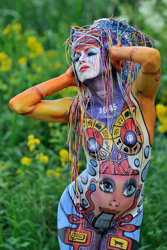 Body Painting, Body Art, Brush and Sponge / Final / Artist: Nadja Hluchovsky, Austria