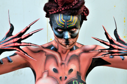 Body Painting, Body Art, indexPageImage, Brush and Sponge / Final / Artist: Sophie Fauquet, France