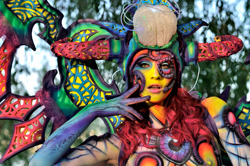 Body Painting, Body Art, Special Effects Bodypainting / Final / Artist: Yulia Vlasova, Russia
