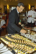 Le Chef de Service vous souhaîte un bon appetit., Opera, Il Pirata, Hotel Kulm, St. Moritz, Grisons, Switzerland