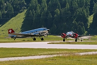 Engiadina Classics 2008, Swissair DC-3, private, aircraft, airshow, Airport, Samedan, SWITZERLAND