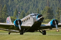 Engiadina Classics 2008, Airplane: Junkers JU-52, private, aircraft, airshow, Airport, Samedan, SWITZERLAND