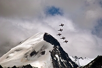 Engiadina Classics 2008, Patrouille Suisse, military, aircraft, airshow, Airport, Samedan, SWITZERLAND