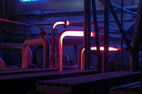 Papierfabrik, Horgen, Switzerland, Artist: Antje Brückner, Industrial, Illumination, Art