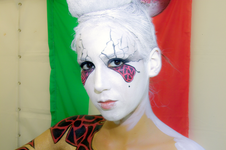 Art, Aufführung, Bodypainting, Color, Colors, Colour, Colours, Contest, Event, Farbe, Festival, Kunst, Körperbemalung, Körpermalerei, Modelle, Models, Model, Performance, Schminkkunst, Stage, Veranstaltung, Vorführung, WEB, Wettbewerb, Maurizio Luchetti created this higly detailed face