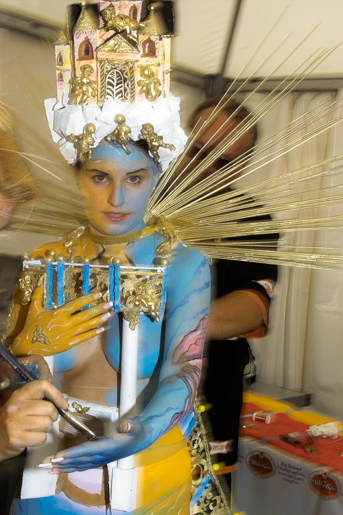 Art, Aufführung, Bodypainting, Color, Colors, Colour, Colours, Contest, Event, Farbe, Festival, Kunst, Körperbemalung, Körpermalerei, Modelle, Models, Model, Performance, Schminkkunst, Stage, Veranstaltung, Vorführung, WEB, Wettbewerb, Model of Sonja Wiesendanger