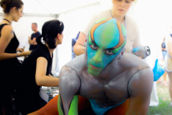 Art, Aufführung, Bodypainting, Color, Colors, Colour, Colours, Contest, Event, Farbe, Festival, Kunst, Körperbemalung, Körpermalerei, Modelle, Models, Model, Performance, Schminkkunst, Stage, Veranstaltung, Vorführung, WEB, Wettbewerb, Memeber of the 'Art Color Ballet'