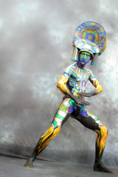 Art, Aufführung, Bodypainting, Color, Colors, Colour, Colours, Contest, Event, Farbe, Festival, Kunst, Körperbemalung, Körpermalerei, Modelle, Models, Model, Performance, Schminkkunst, Stage, Veranstaltung, Vorführung, WEB, Wettbewerb, Model of Bela Volen presenting himself in the photoarea