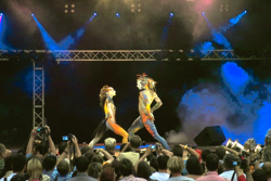 Art, Aufführung, Bodypainting, Color, Colors, Colour, Colours, Contest, Event, Farbe, Festival, Kunst, Körperbemalung, Körpermalerei, Modelle, Models, Model, Performance, Schminkkunst, Stage, Veranstaltung, Vorführung, WEB, Wettbewerb, Performance of the 'Art Color Ballet'