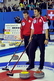 Switzerland vs. Germany, Score - 3:7, European Curling Championship 2006, Eishalle St. Jakob (Joggeli), Basel, Switzerland, Indoor, Curling, Sport