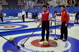 Switzerland vs. Germany, Score - 3:7, European Curling Championship 2006, Eishalle St. Jakob (Joggeli), Basel, Switzerland, Indoor, Curling, Sport