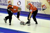 Denmark vs. France, Score - 5:6, European Curling Championship 2006, Eishalle St. Jakob (Joggeli), Basel, Switzerland, Indoor, Curling, Sport