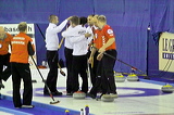 Denmark vs. France, Score - 5:6, European Curling Championship 2006, Eishalle St. Jakob (Joggeli), Basel, Switzerland, Indoor, Curling, Sport